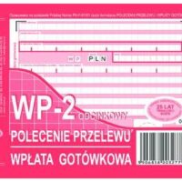 Polecenie przelewu wpłata gotówkowa 2-odcinkowe