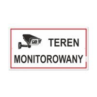 Tabliczka duża TEREN MONITOROWANY