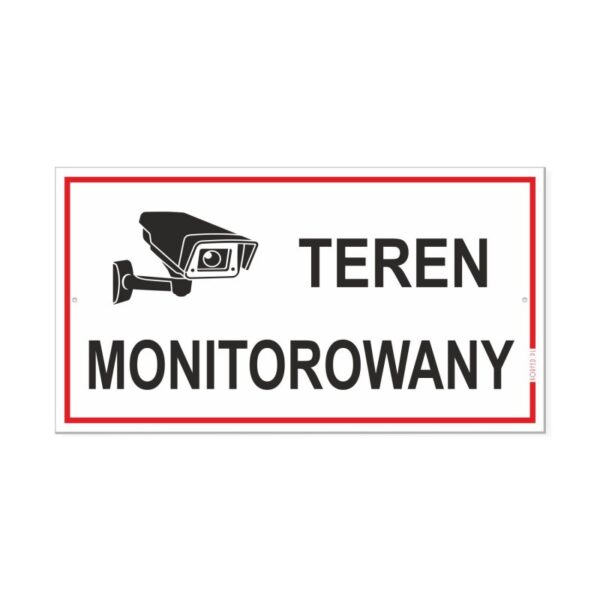 Tabliczka duża TEREN MONITOROWANY