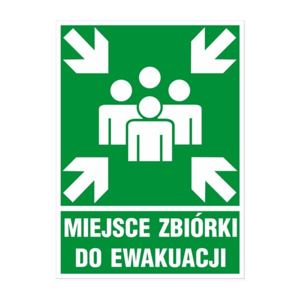 Tabliczka MIEJSCE ZBIÓRKI DO EWAKUACJI