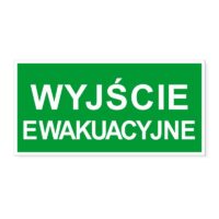 Naklejka WYJŚCIE EWAKUACYJNE