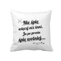 Poduszka z nadrukiem BIAŁA