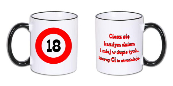 Kubek na 18 urodziny
