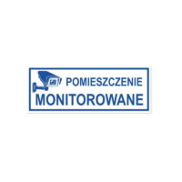 Naklejka POMIESZCZENIE MONITOROWANE
