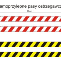 Pasy ostrzegawcze 70x8cm