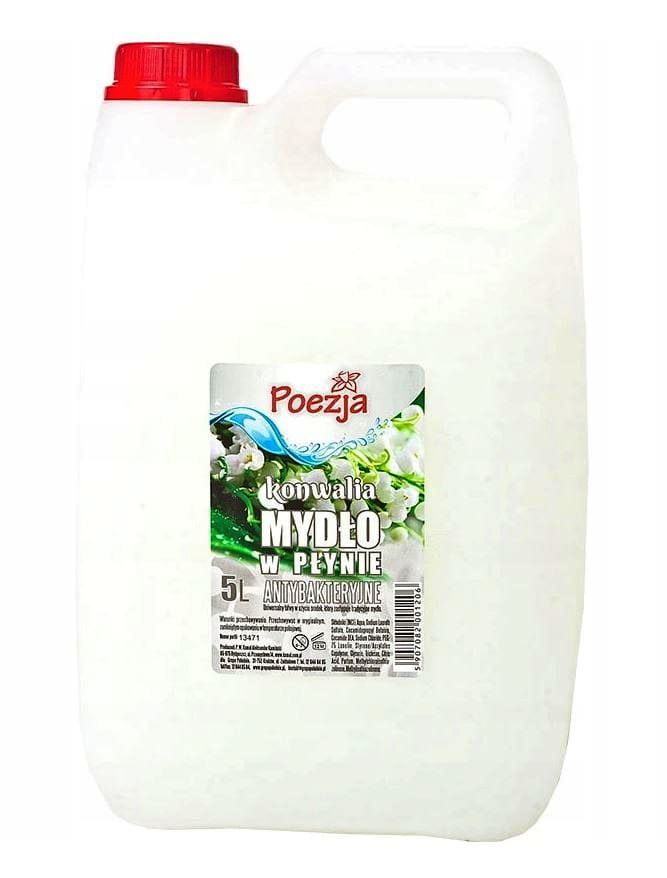 1884 Mydło antybakteryjne POEZJA w płynie 5L Białe