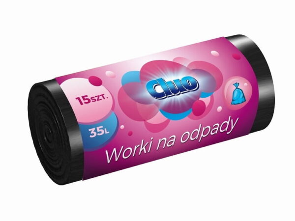 Worki na śmieci CLUO 35 litrów 15szt. LDPE