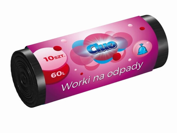 Worki na śmieci CLUO 60 litrów 10szt. LDPE