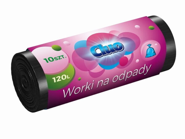 Worki na śmieci CLUO 120 litrów 10szt LDPE