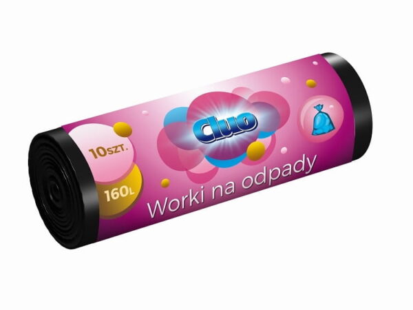 Worki na śmieci CLUO 160 litrów 10szt LDPE