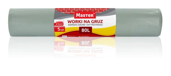 Worki na gruz MASTER 80 litrów 5szt S-128