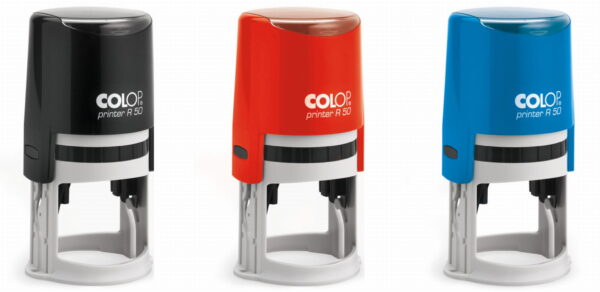 Pieczątka COLOP okrągła Printer R50 czarna - obrazek 3