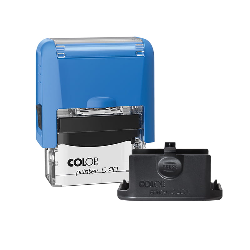 2073 Pieczątka 38x14mm COLOP PRO C20 niebieska - obrazek 2