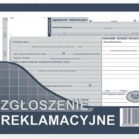 Zgłoszenie reklamacyjne A5 oryginał+2kopie