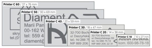Pieczątka 38x14mm COLOP PRO C20 żółta - obrazek 4