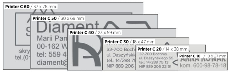 2107 Pieczątka 38x14mm COLOP PRO C20 pomarańczowa - obrazek 4