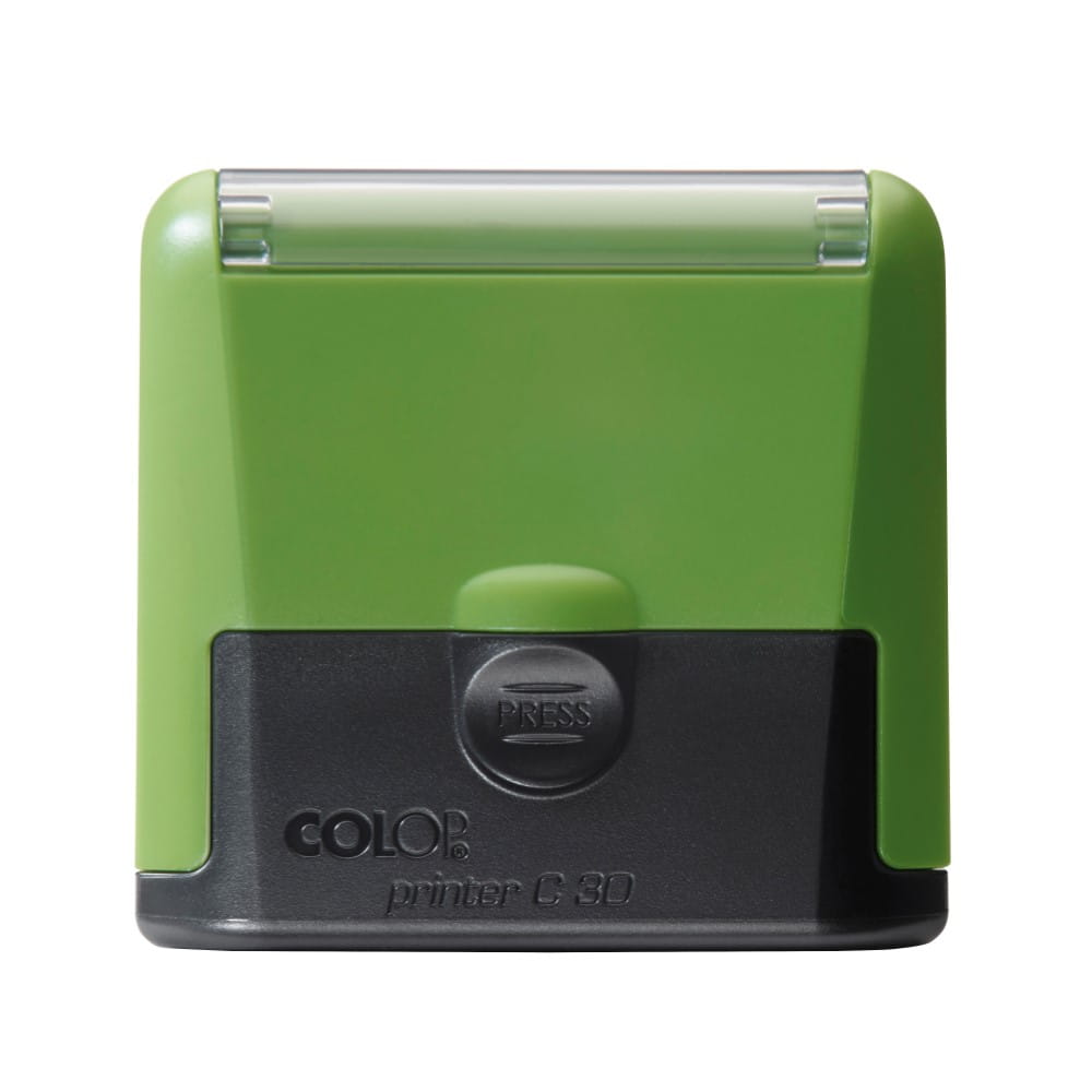 2155 Pieczątka 47x18mm firmowa COLOP PRO C30 zielona - obrazek 2
