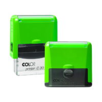 Pieczątka 47x18mm firmowa COLOP PRO C30 neon zielona