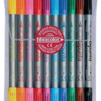 Pisaki dwustronne FIBRACOLOR 10 kolorów
