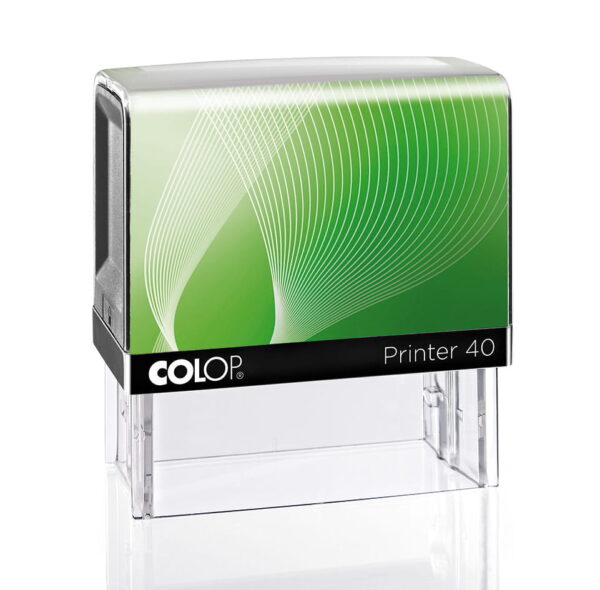 Pieczątka 59x23mm COLOP IQ 40 czarna - obrazek 2