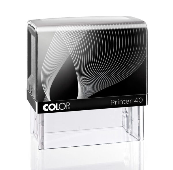Pieczątka 59x23mm COLOP IQ 40 czarna - obrazek 3