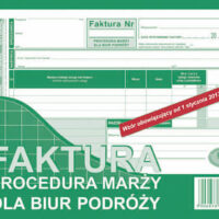 Faktura A5 MARŻA nowy wzór - dla biur podróży