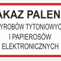 Naklejka ZAKAZ PALENIA e-PAPIEROSÓW