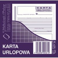 Karta urlopowa (offset) 2/3 A6