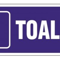 Naklejka TOALETA męska