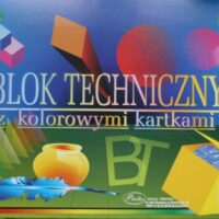Blok techniczny A3 z kolorowymi kartkami