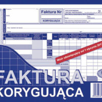 Faktura KORYGUJĄCA A5