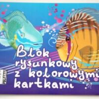 Blok rysunkowy A4 z kolorowymi kartkami