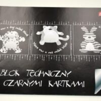 Blok techniczny A4 z czarnymi kartkami
