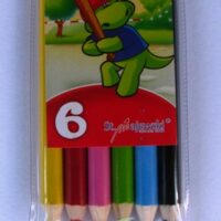 Kredki Bambino 6 kolorów + temperówka