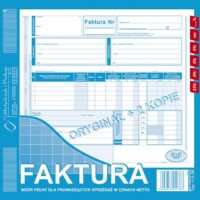 Faktura SPRZEDAWCA NABYWCA ODBIORCA netto