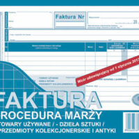 Faktura A5 MARŻA nowy wzór - towary używane