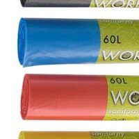 Worki na odpady medyczne 60L CZERWONE HD 50szt