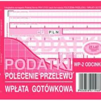 Polecenie przelewu PODATKI 2-odcinkowe