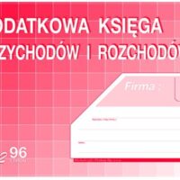 Podatkowa księga przychodów i rozchodów A4 96 stron