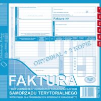 Faktura dla Jednostek Organizacyjnych Samorządu Terytorialnego