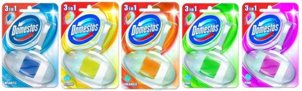 DOMESTOS WC 3w1 koszyk+kostka 40g