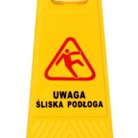 Tablica UWAGA ŚLISKA PODŁOGA