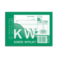 KW Dowód wypłaty A6 samokopiujący