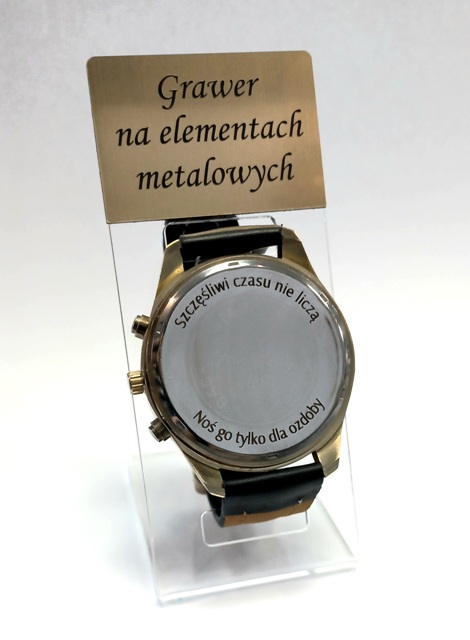 grawer na elementach metalowych